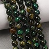 Grade AB Natural Tiger Eye Beads Strands X-G-B133-A02-6MM-02-6