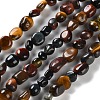 Natural Tiger Eye Beads Strands G-P497-01C-24-1