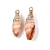 Natural Sea Shell Pendants SSHEL-N038-35-1