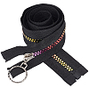 4Pcs #5 Nylon Coil Zippers Rainbow Zipper Tape SENE-CY0001-13B-01-1
