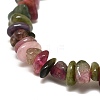 Natural Tourmaline Chip Beads Stretch Bracelets BJEW-A118-01B-3