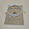 201 Stainless Steel Lotus Link Bracelets WGDDDBE-05-1