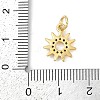 Rack Plating Brass Micro Pave Cubic Zirconia Pendants KK-H509-06G-3