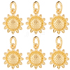 16Pcs Rack Plating Eco-Friendly Brass Pendants KK-BBC0023-09-7