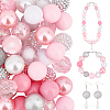   1 Set Mixed Style Acrylic Round Beads Sets SACR-PH0001-52C-1