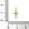 Brass Micro Pave Cubic Zirconia Pendants ZIRC-I356-17G-A08-3