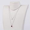 Stainless Steel Tiered Necklaces NJEW-JN01639-5