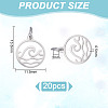 20Pcs 304 Stainless Steel Charms STAS-UN0060-57-3
