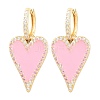 Valentine's Day Heart Brass Micro Pave Clear Cubic Zirconia Hoop Earrings EJEW-Z164-10G-5