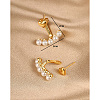 Real 18K Gold Plated Alloy Stud Earrings EE2751-1-3
