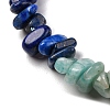 Natural Amazonite & Green Aventurine & Lapis Lazuli Beads Strands G-L610-A11-01-3