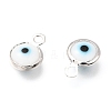 Handmade Evil Eye Lampwork Charms KK-F764-13P-06-2