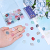 52Pcs 13 Colors Baking Paint Transparent Glass Beads GLAA-SC0003-18-3