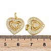 Brass Micro Pave Cubic Zirconia Pendants ZIRC-I367-11G-06-3