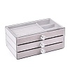 3-Tier PET Plastic Jewelry Storage Drawer Boxes CON-N016-05B-1
