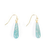 1 Pair Natural Amazonite Dangle Earrings EJEW-TA0001-85-1