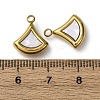 304 Stainless Steel Resin Pendants STAS-P406-15D-G-3