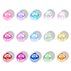 15 Colors Transparent Acrylic Beads MACR-PA0001-04B-6