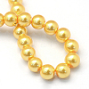 Baking Painted Pearlized Glass Pearl Round Bead Strands HY-Q003-4mm-56-4