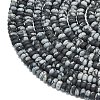 Natural Snowflake Obsidian Beads Strands G-P575-A23-4x2mm-3