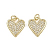 Brass Micro Pave Cubic Zirconia Pendants ZIRC-I367-11G-04-1