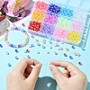 12 Colors Transparent Acrylic Beads MACR-YW0003-12-4