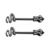 316L Surgical Stainless Steel Micro Pave Cubic Zirconia Nipple Rings WG1853C-09-1