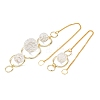 Alloy Ring & Glass Round Hanging Suncatchers GL-A001-01G-2