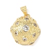 Brass Micro Pave Cubic Zirconia Pendants KK-L239-031G-1