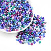 6/0 Opaque Colours Glass Seed Beads SEED-N007-18D-1