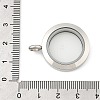 304 Stainless Steel Floating Locket Pendants X-STAS-E443-41P-03-3