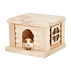 AHANDMAKER Pine Wood Hamster House DIY-GA0001-67-1