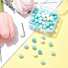 70Pcs Rubberized Style Acrylic Beads MACR-FS0001-71A-8