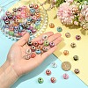 110Pcs 11 Colors Transparent Resin Rondelle European Beads RESI-YW0005-87-5
