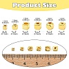 6 Styles Alloy Spacer Beads FIND-CJ0003-50-2
