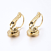 Ion Plating(IP) 304 Stainless Steel Leverback Earring Findings STAS-H425-01G-2