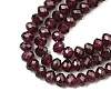 Natural Garnet Beads Strands G-K376-B08-02-4