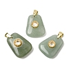 Natural Green Aventurine Pendants G-C282-03H-1