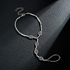 Adjustable Alloy Hollow Oval Link Chain Stretch Toe Ring Anklets for Women FS-WG598B5-01-3