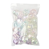 32Pcs UV Plating Rainbow Iridescent Acrylic Beads OACR-FS0002-15-6