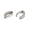 316 Stainless Steel Belly Ring Hoop AJEW-G039-01P-3
