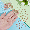 100Pcs 10 Styles Brass Bead Caps KK-PH0012-35RG-3
