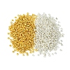 1200Pcs 2 Colors Brass Crimp Beads KK-FS0001-38-1