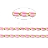 Brass Enamel Curb Chains CHC-C003-13G-05-2