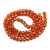 Baking Paint Transparent Glass Beads X1-DGLA-A035-T4mm-A04-3