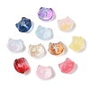 Transparent Spray Paint Glass Beads GLAA-Z011-09-1