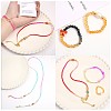 10 Strands Transparent Gradient Color Glass Beads Strands GLAA-CJ0002-09B-12