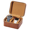 Imitation Leather Double Watch Storage Zipper Boxes CON-WH0089-227B-1