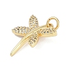 Rack Plating Brass Micro Pave Cubic Zirconia Pendants LS-KK-H509-10G-02-2