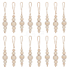 BENECREAT 16Pcs Natural Wood Bead Wall Hanging Pendant Decorations HJEW-BC0001-32-1